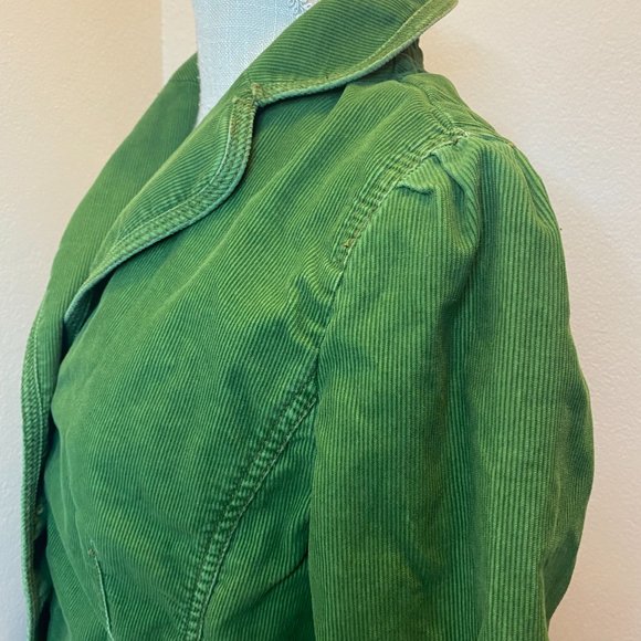 Ann Taylor Loft Womens Green Long Sleeves Corduroy Casual Jacket Size 8 - Picture 7 of 11